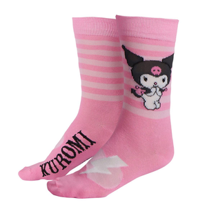Calzini Donna Kuromi Sanrio 3 Paia in Misto Cotone in Confezione Regalo T.u. 36/43 - 3046