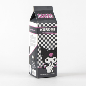 Calzini Donna Kuromi Sanrio 3 Paia in Misto Cotone in Confezione Regalo T.u. 36/43 - 3046