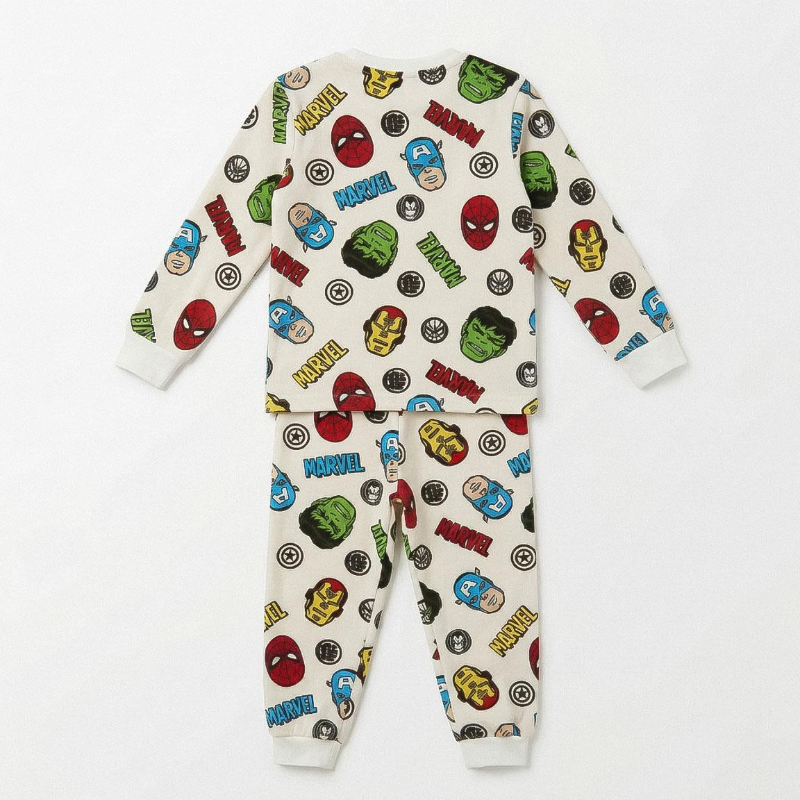 Pigiama Manica Lunga Avengers MARVEL in Caldo Pile Maglia e Pantaloni - 3579