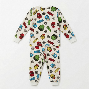 Pigiama Manica Lunga Avengers MARVEL in Caldo Pile Maglia e Pantaloni - 3579