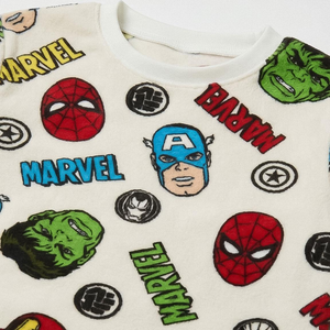 Pigiama Manica Lunga Avengers MARVEL in Caldo Pile Maglia e Pantaloni - 3579