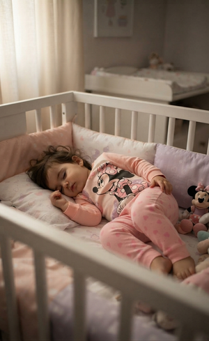 Pigiama Manica Lunga Minnie DISNEY Neonata in Cotone - Zh03085rosa