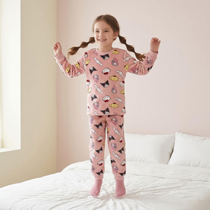 Pigiama Manica Lunga Hello Kitty and Friends Sanrio in Caldo Pile Maglia e Pantaloni - 3623