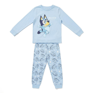 Pigiama Manica Lunga Bluey in Caldo Cotone Interlock Maglia e Pantaloni - 3514