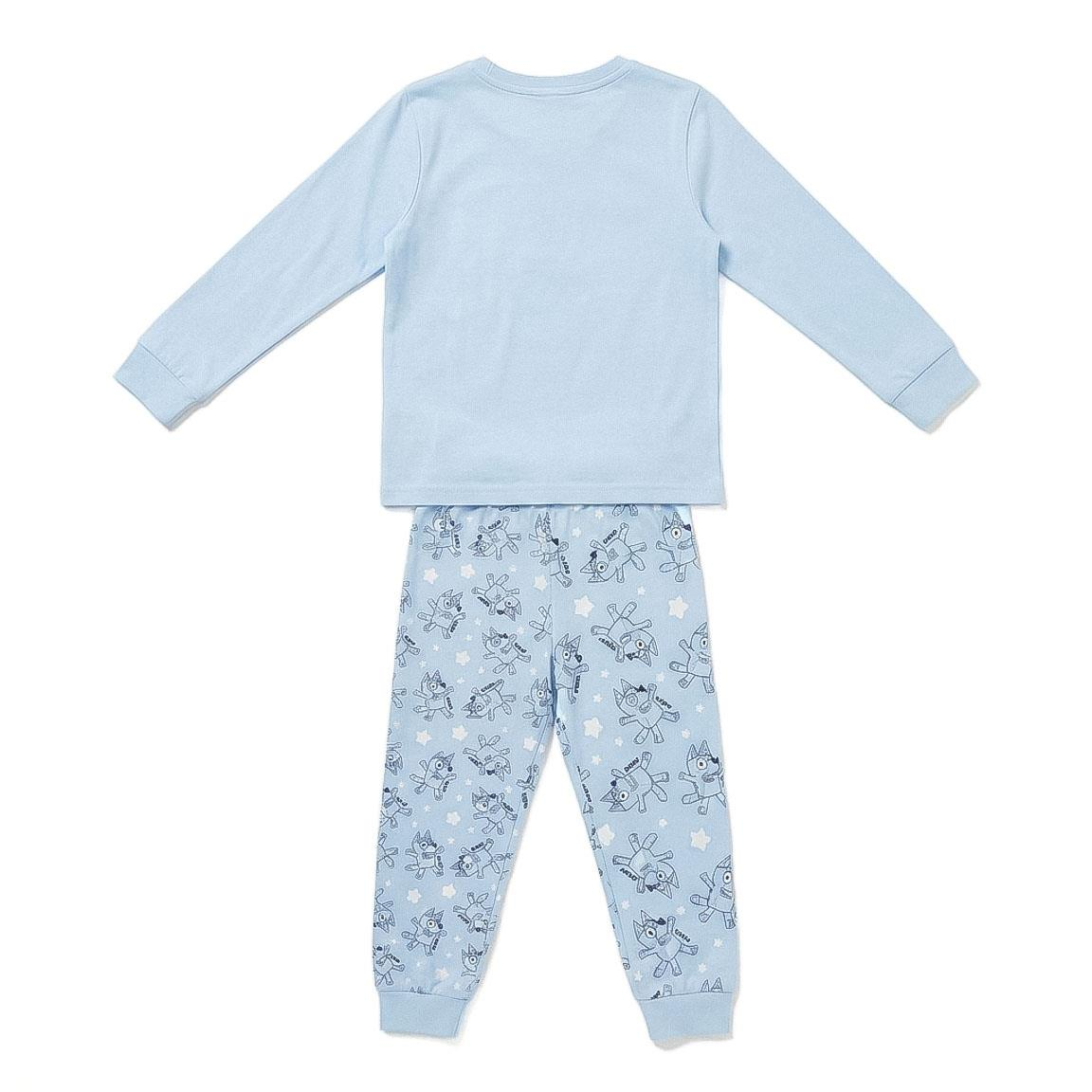 Pigiama Manica Lunga Bluey in Caldo Cotone Interlock Maglia e Pantaloni - 3514