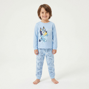 Pigiama Manica Lunga Bluey in Caldo Cotone Interlock Maglia e Pantaloni - 3514