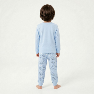 Pigiama Manica Lunga Bluey in Caldo Cotone Interlock Maglia e Pantaloni - 3514