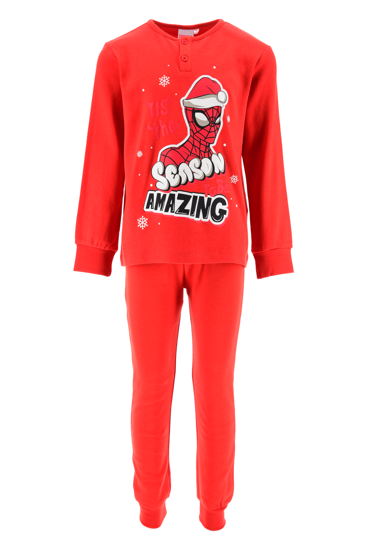 Pigiama Spiderman MARVEL Natale Bambino 100% Cotone - Zh20176