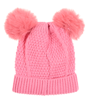 Cappello con Pom Pon Minnie DISNEY Accessorio Invernale per Bambine 100% Acrilico - Zh45031fucsia