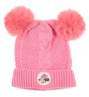 Cappello con Pom Pon Minnie DISNEY Accessorio Invernale per Bambine 100% Acrilico - Zh45031fucsia