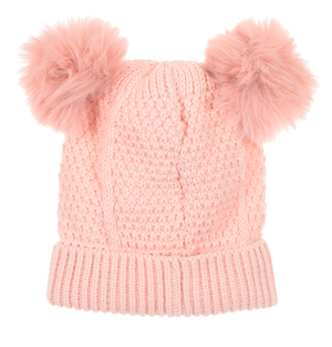Cappello con Pom Pon Minnie DISNEY Accessorio Invernale per Bambine 100% Acrilico - Zh45031rosa