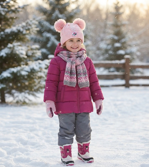 Cappello con Pom Pon Minnie DISNEY Accessorio Invernale per Neonate 100% Acrilico - Zh45031rosa