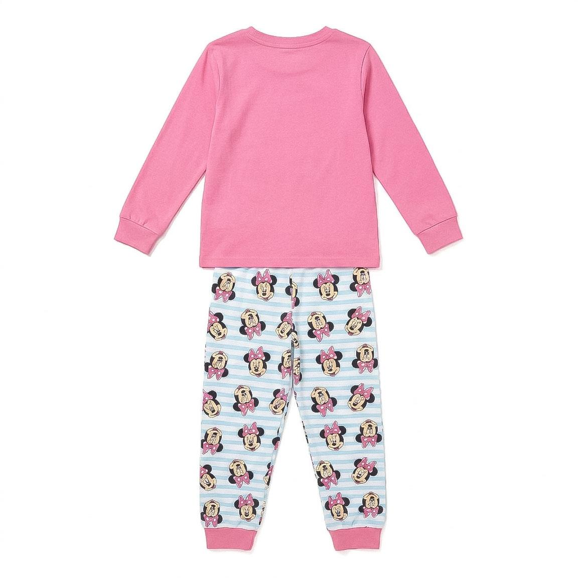 Pigiama Manica Lunga Minnie DISNEY in Caldo Cotone Interlock Maglia e Pantaloni - 3627