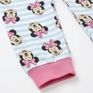 Pigiama Manica Lunga Minnie DISNEY in Caldo Cotone Interlock Maglia e Pantaloni - 3627