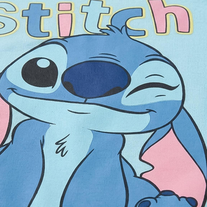 Pigiama Manica Lunga Stitch DISNEY in Caldo Cotone Interlock Maglia e Pantaloni - 3628