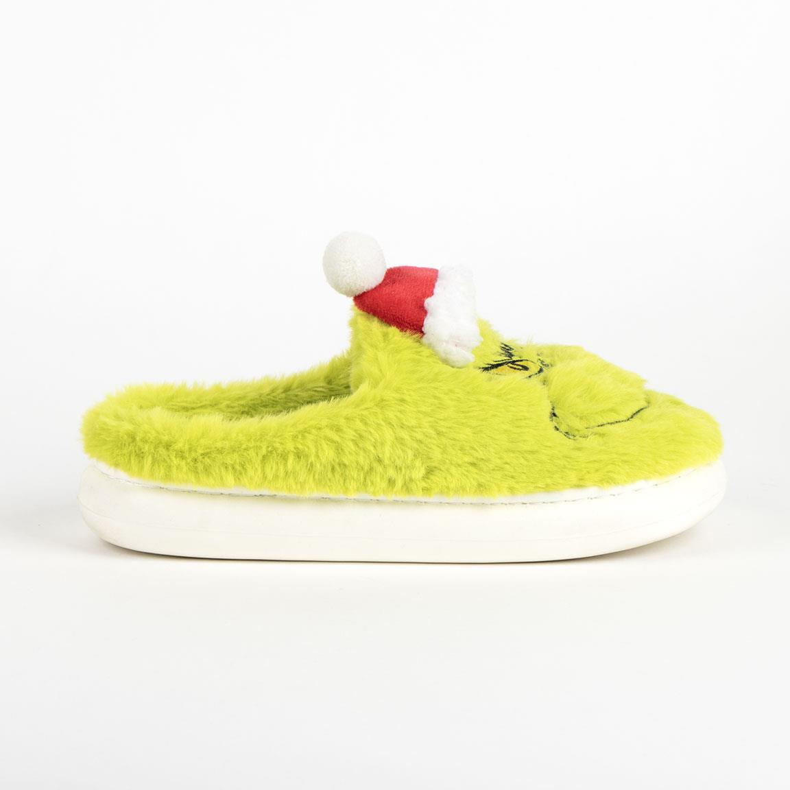 Pantofole Invernali the Grinch in Peluche Ciabatte a Punta Chiusa Suola Antiscivolo - 7140