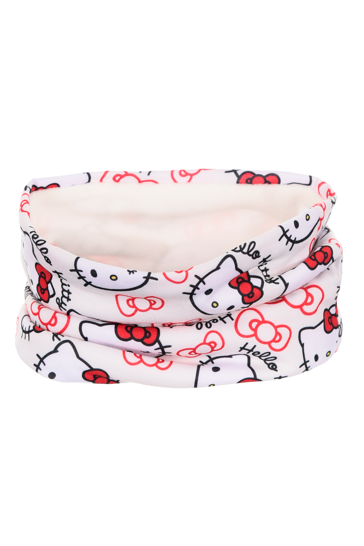 Cappello con Scaldacollo e Guanti Hello Kitty Accessorio Invernale per Bambine 100% Acrilico - Zh40039bianco