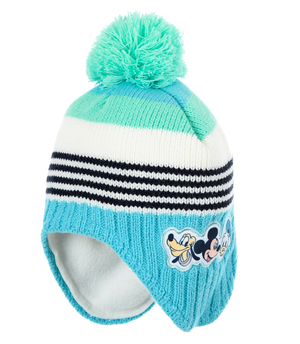 Cappello con Guanti Topolino DISNEY Accessorio Invernale per Neonato 100% Acrilico - Zh45026turc