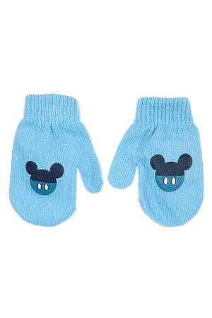Cappello con Guanti Topolino DISNEY Accessorio Invernale per Neonato 100% Acrilico - Zh45026beige