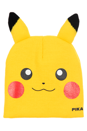 Cappello 3d Pikachu Pokemon Accessorio Invernale per Bambini 100% Acrilico - Zh40097