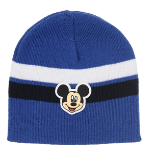 Cappello con Scaldacollo e Guanti Topolino DISNEY Accessorio Invernale per Bambini 100% Acrilico - Zh40123blu