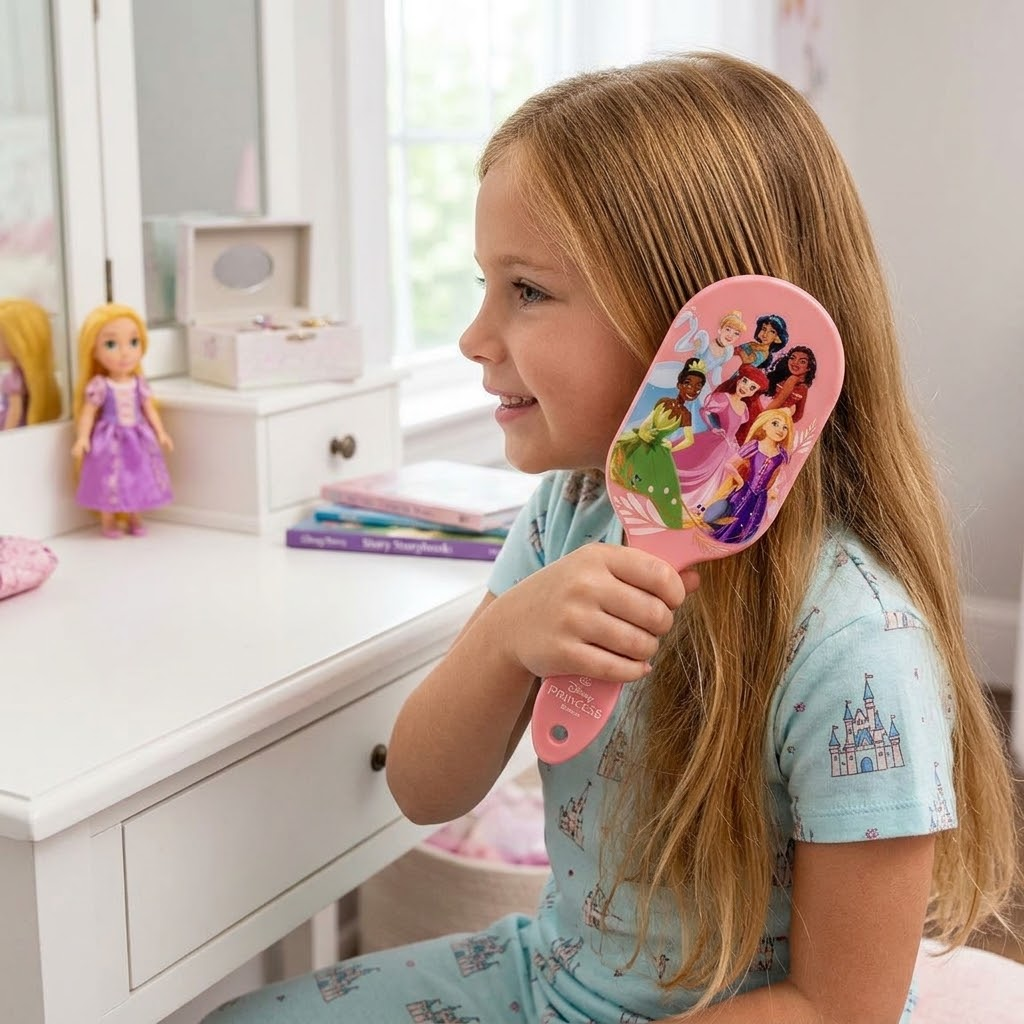 Spazzola Principesse DISNEY Districante per Capelli 22 CM con Setole Morbide - 3088