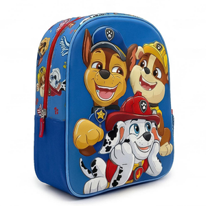 Zaino Asilo 3d Paw Patrol Borsa con Applicazioni 30 CM per Scuola Materna da Passeggio - 6560