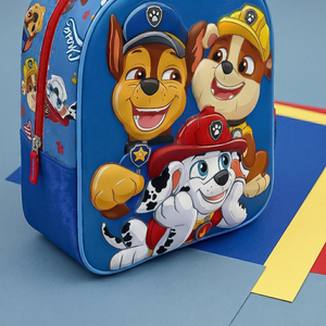 Zaino Asilo 3d Paw Patrol Borsa con Applicazioni 30 CM per Scuola Materna da Passeggio - 6560