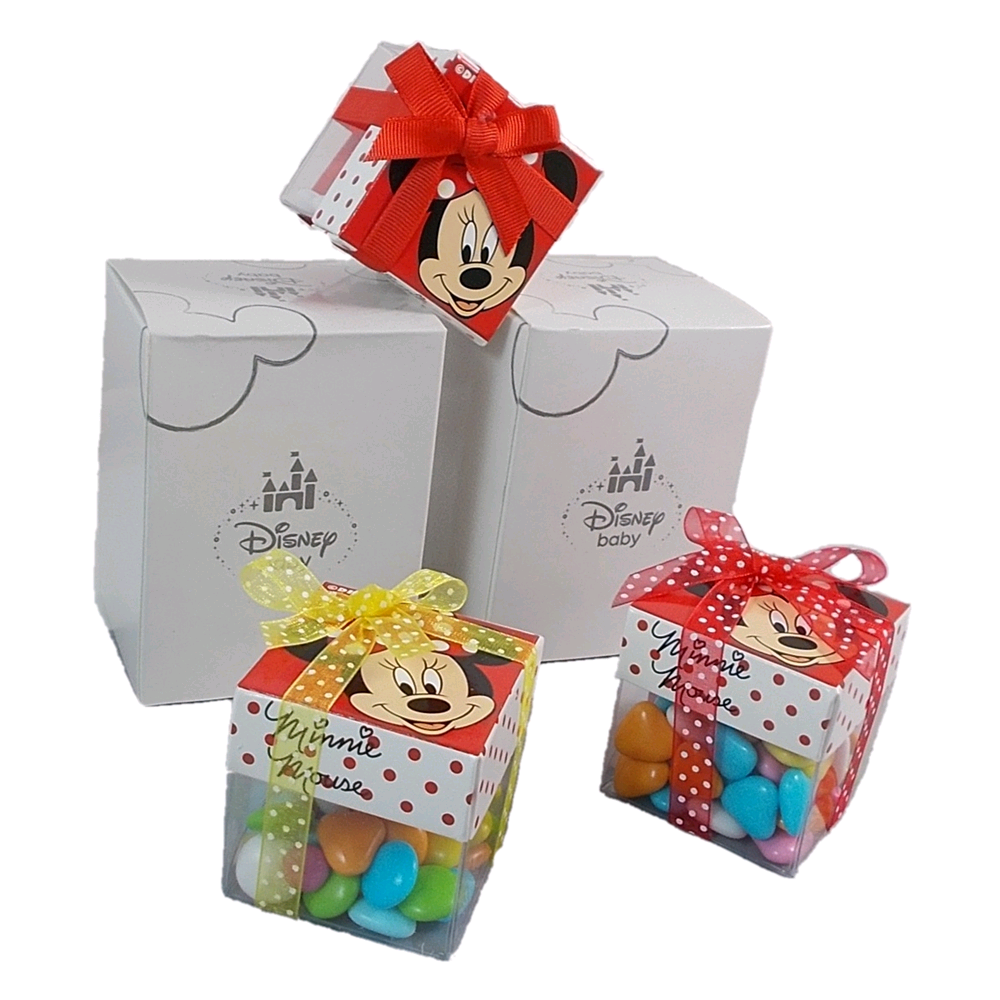 Bomboniere Minnie DISNEY Astuccio Scatoline Portaconfetti DISNEY Cm. 5x5 - M112000