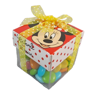 Bomboniere Minnie DISNEY 10 Pezzi  Astuccio Scatoline Portaconfetti Vuote da Preparare Cm. 5x5 - M112000/2 **10 Pz**