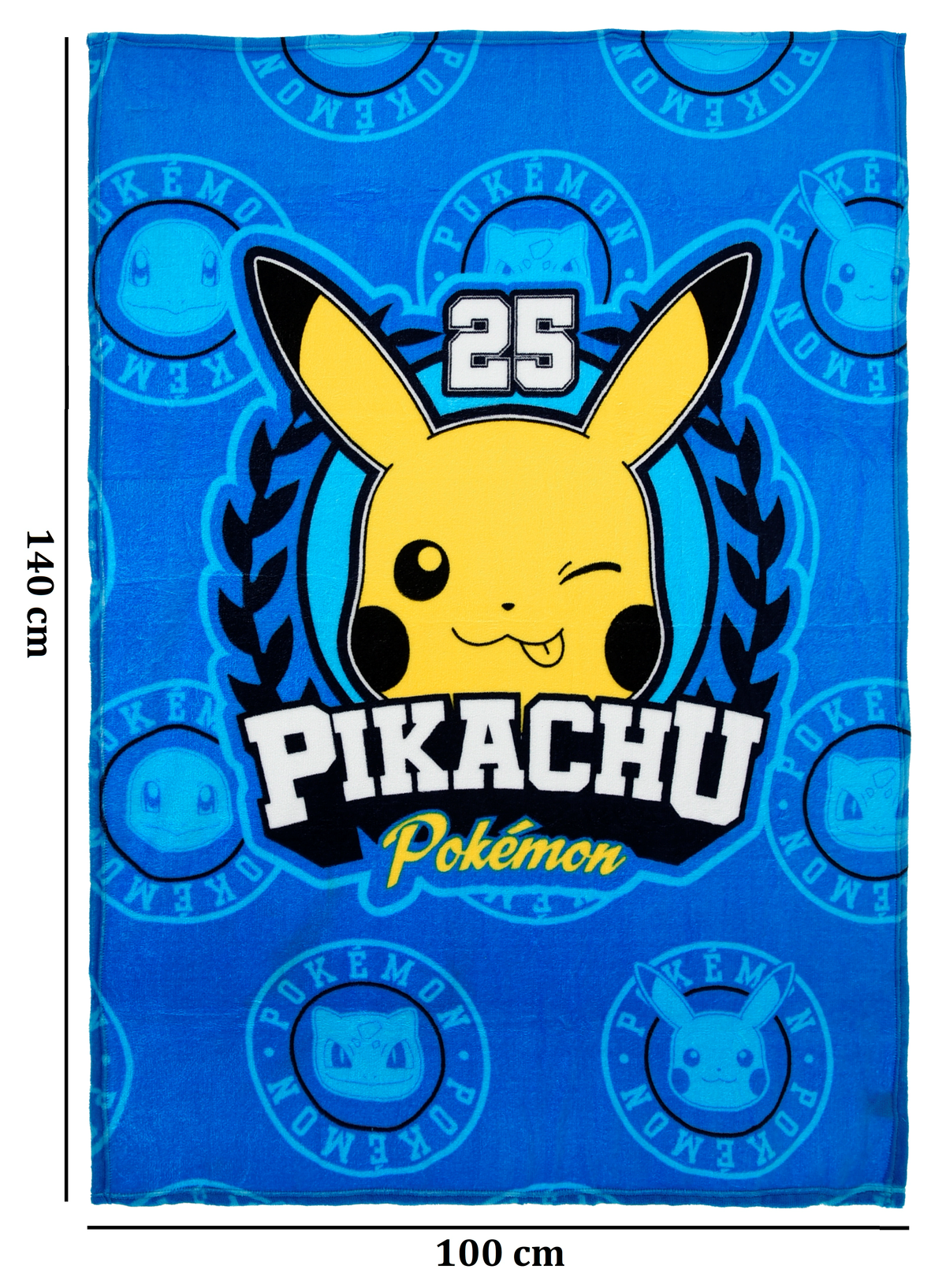 Plaid Pikachu in Coral Coperta in 100% Poliestere 190 Gsm 100 X 140 CM per Bambini - Zh46042