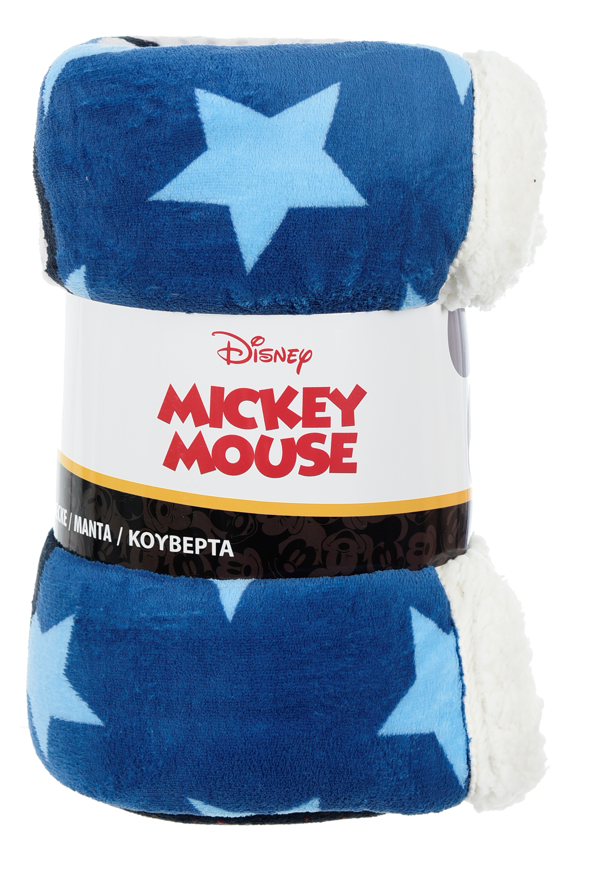 Plaid Mickey Mouse DISNEY in Sherpa Coperta in 100% Poliestere 380 Gsm 190 X 140 CM per Bambini - Zh46052