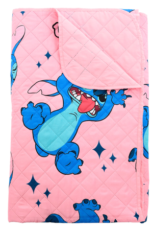 Trapuntino Stitch DISNEY Coperta Copriletto Trapuntato 100 Gsm Letto Singolo 170x260 CM - Zh46062
