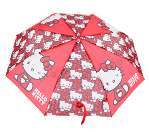 Ombrello Pieghevole Hello Kitty Sanrio per Bambine con Apertura Manuale - Zh40177