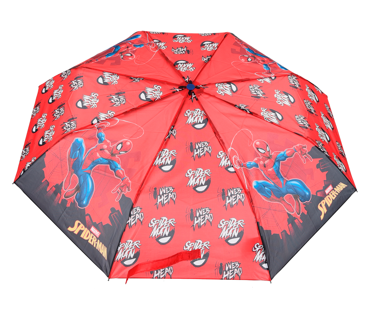Ombrello Pieghevole Spiderman MARVEL per Bambini con Apertura Manuale - Zh40181