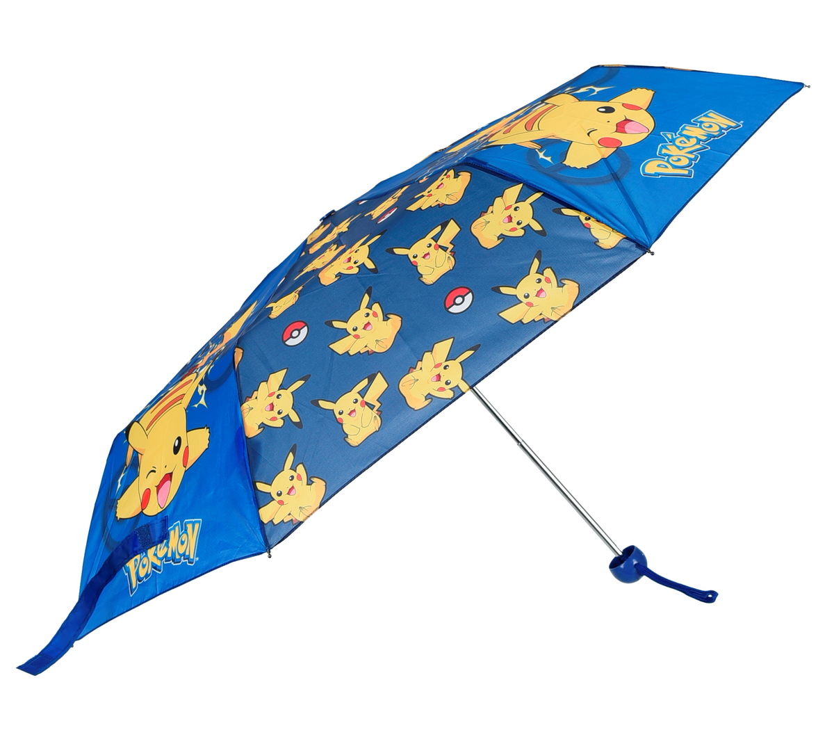 Ombrello Pieghevole Pikachu Pokemon per Bambini con Apertura Manuale - Zh40182