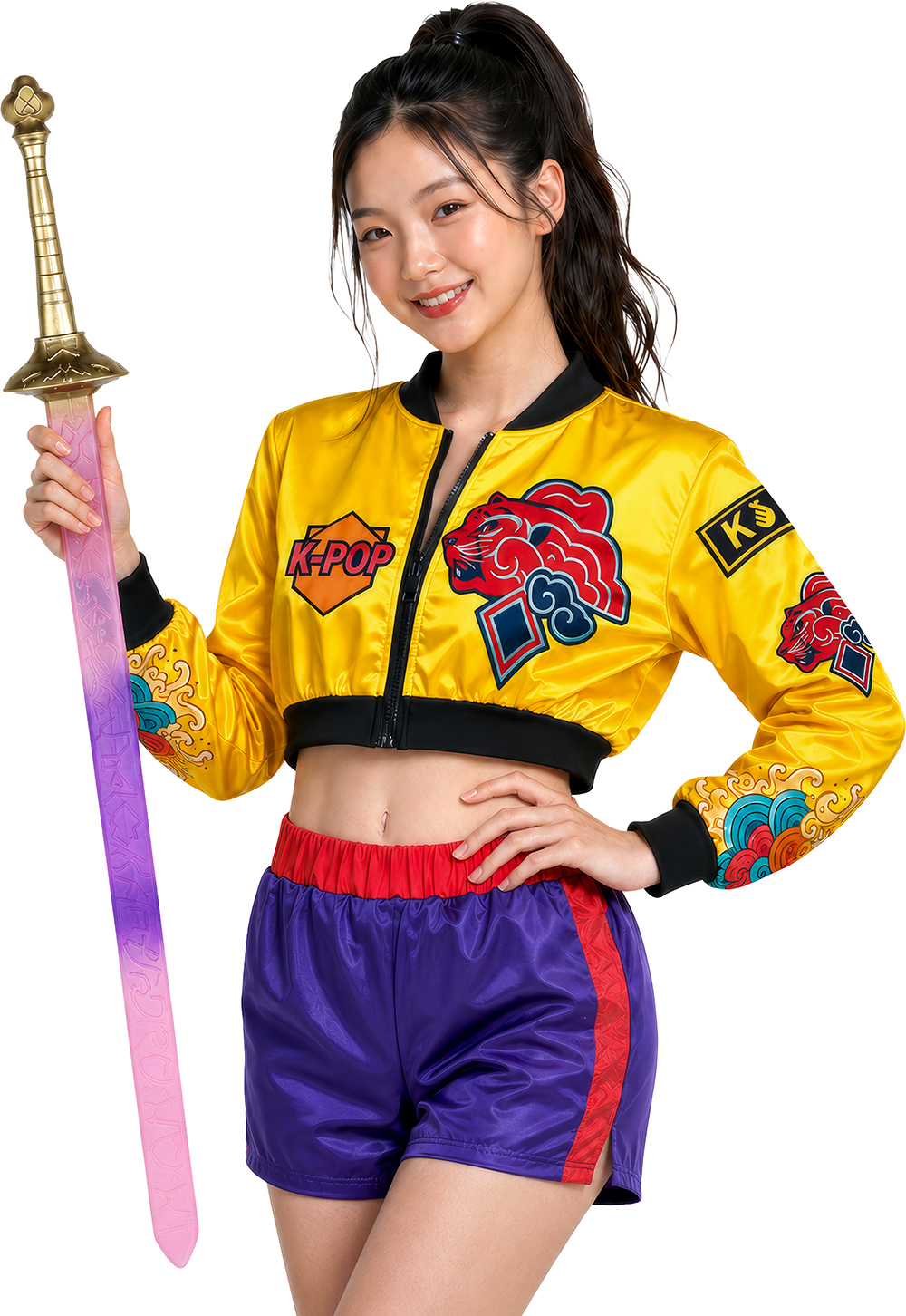 Spada Giocattolo Kpop Star Nova 81 CM Accessorio Travestimento Cosplay Rumi Huntrix - 27847