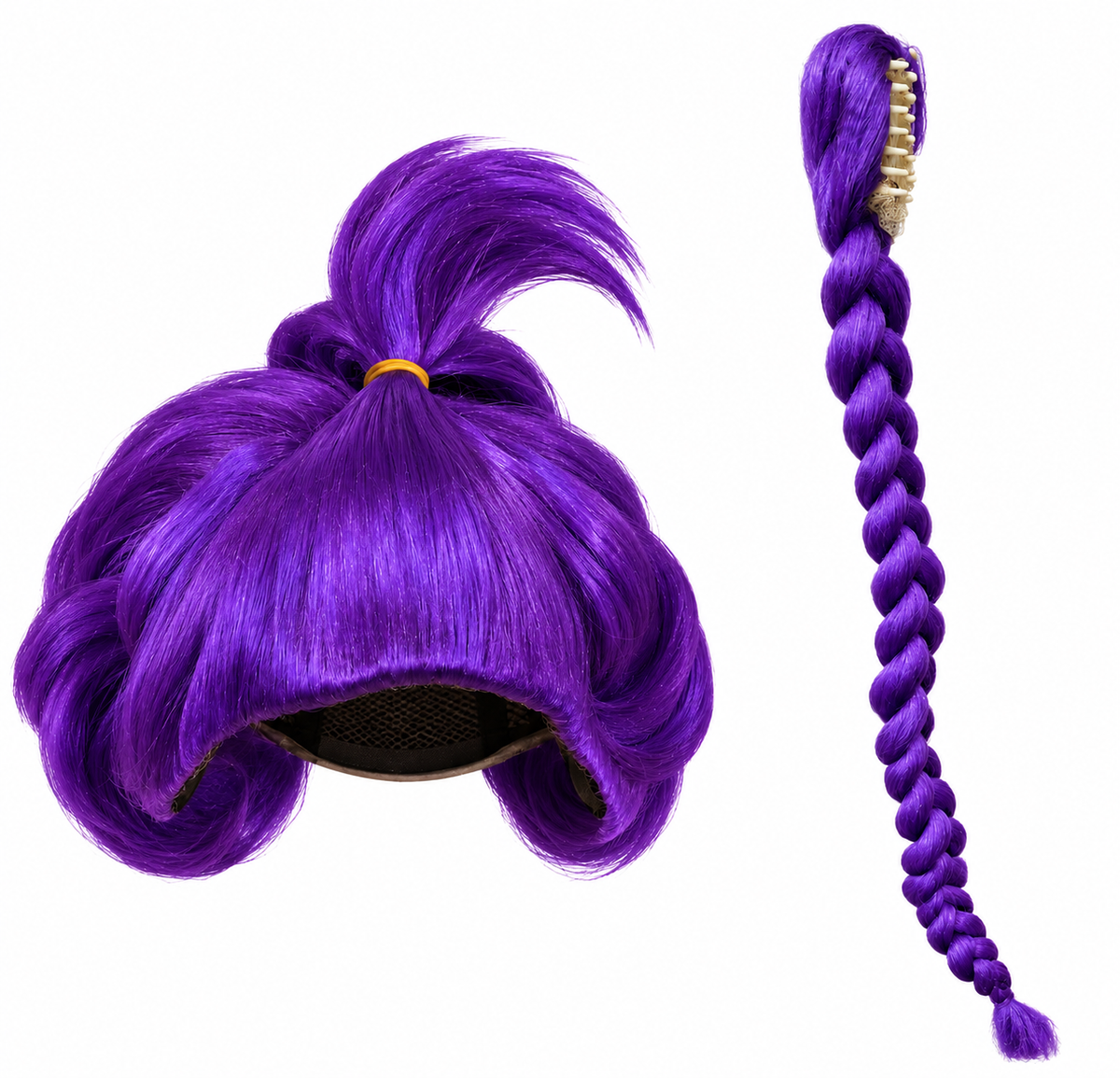 Parrucca Treccia Mystic Kpop Bambina Accessorio Travestimento Cosplay Rumi Huntrix - 48180