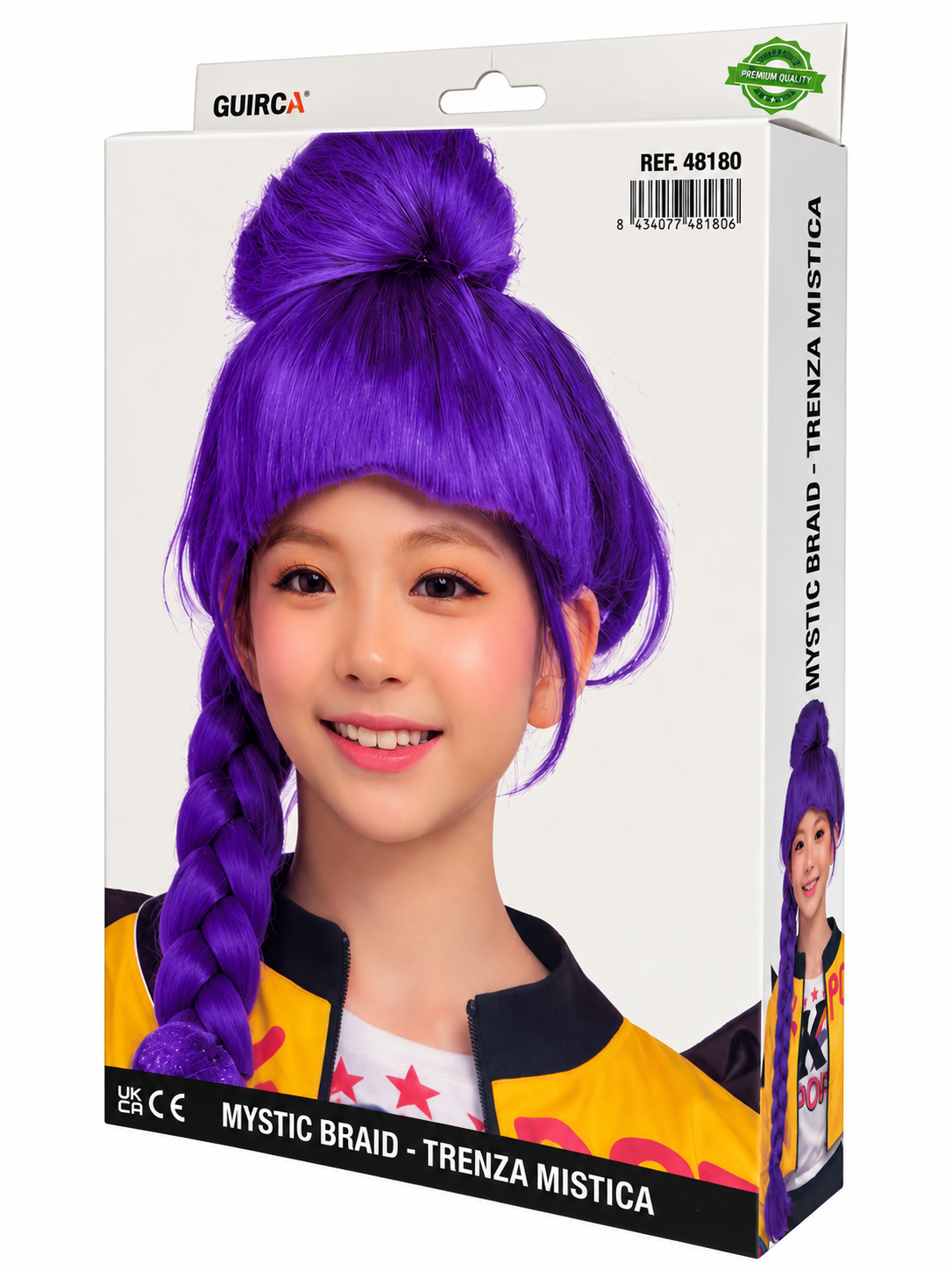 Parrucca Treccia Mystic Kpop Bambina Accessorio Travestimento Cosplay Rumi Huntrix - 48180