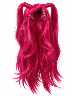 Parrucca Kpop Rosa Charm Bambina Accessorio Travestimento Cosplay Mira Huntrix - 48181