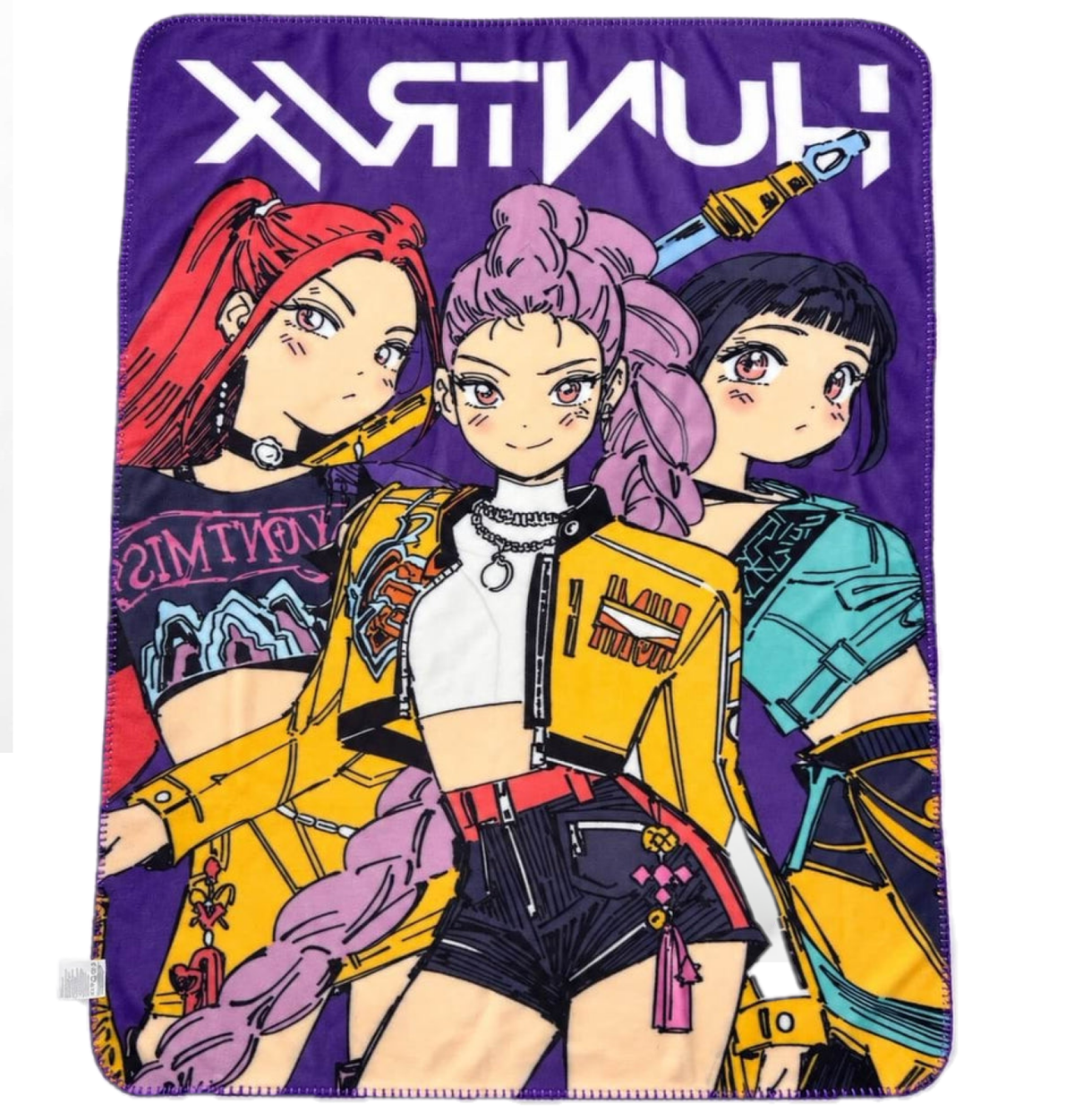Plaid Kpop Demon Hunters Coperta in Pile 100 X 140 CM Huntrix Rumi Zoey Mira - Kdh2392