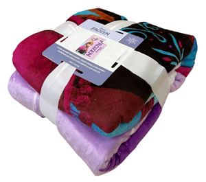 Plaid in Sherpa Frozen DISNEY Coperta Doppio Strato 100 X 140 CM Bambina - Je15442gf