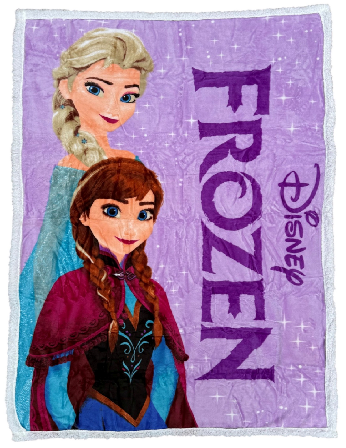 Plaid in Sherpa Frozen DISNEY Coperta Doppio Strato 100 X 140 CM Bambina - Je15442gf