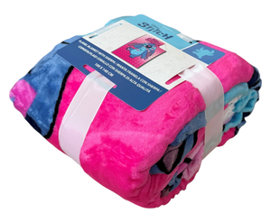 Plaid in Sherpa Stitch Rosa DISNEY Coperta Doppio Strato 100 X 140 CM Bambina - Je12442