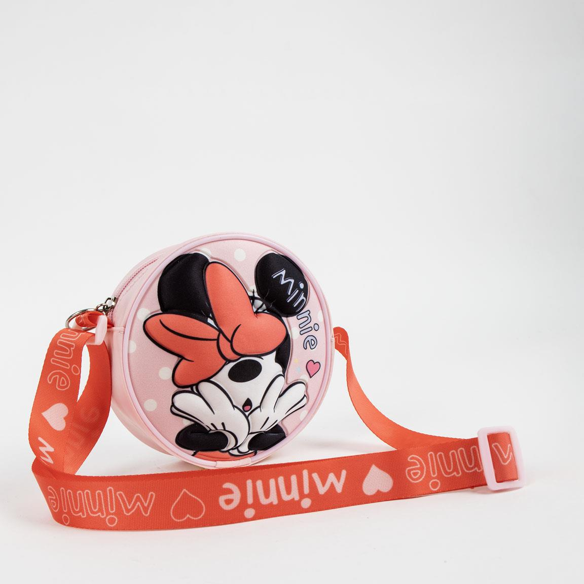 Borsa Passeggio Minnie DISNEY Borsa Rotonda con Tracolla Regolabile Accessorio Bambini - 5674