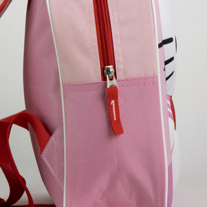 Zaino Asilo 3d Hello Kitty Borsa con Applicazioni 30 CM per Scuola Materna da Passeggio - 5848