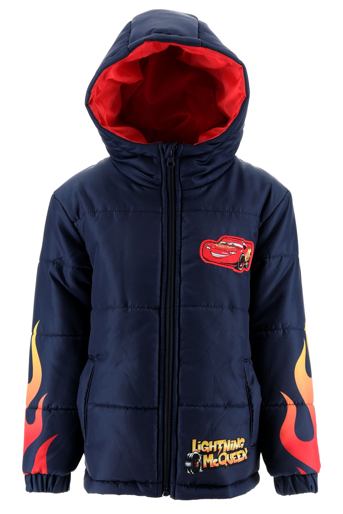 Giubbotto Imbottito Cars DISNEY con Cappuccio Bambino 3/6 Anni - Zh10332