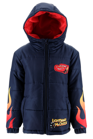 Giubbotto Imbottito Cars DISNEY con Cappuccio Bambino 3/6 Anni - Zh10332