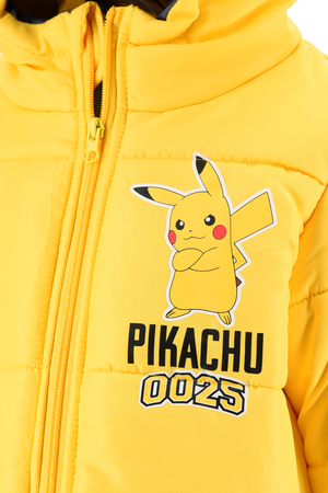 Giubbotto Imbottito Pikachu con Cappuccio Bambino 4/10 Anni - Zh10317
