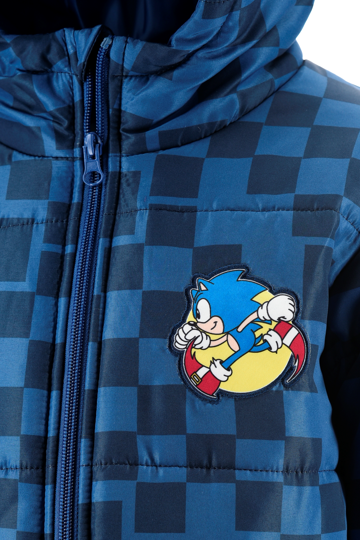 Giubbotto Imbottito Sonic con Cappuccio Bambino 4/10 Anni - Zh10325